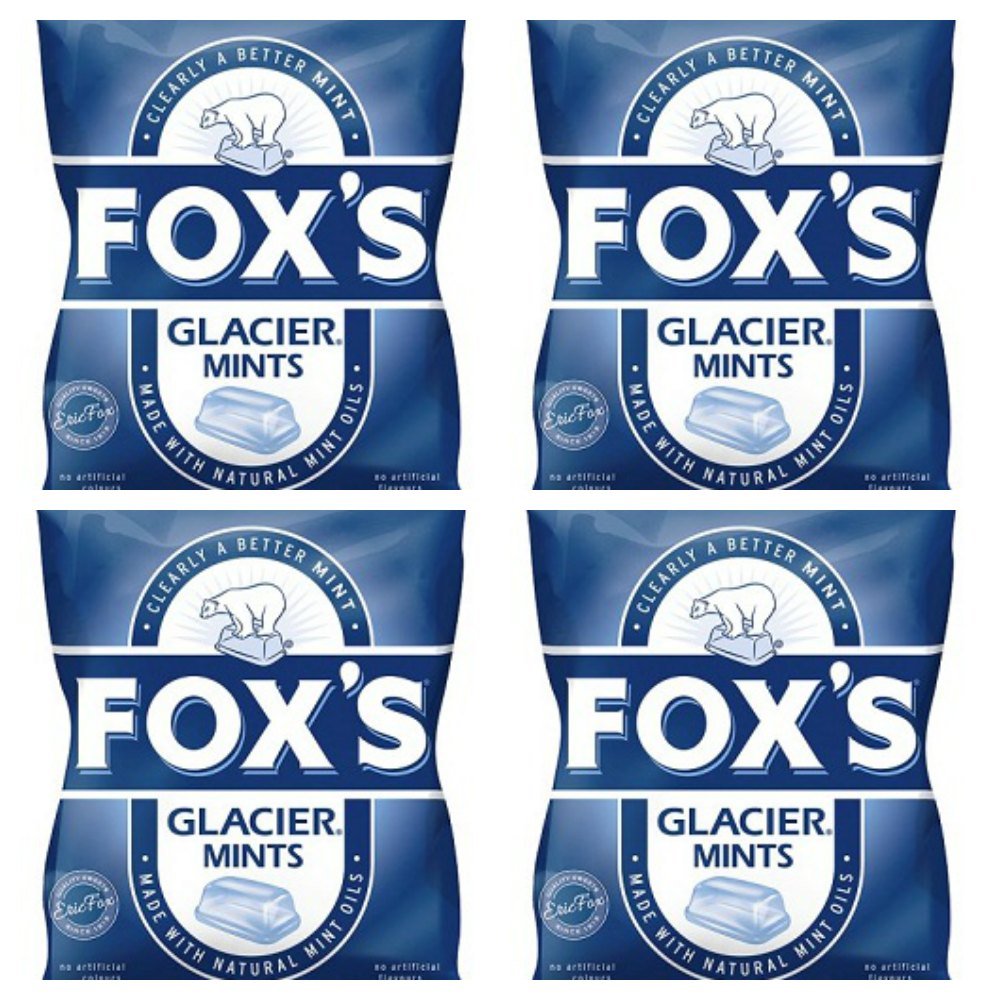 Salthouse & Peppermongers Fox's Glacier front packaging showing clear mints and freshness