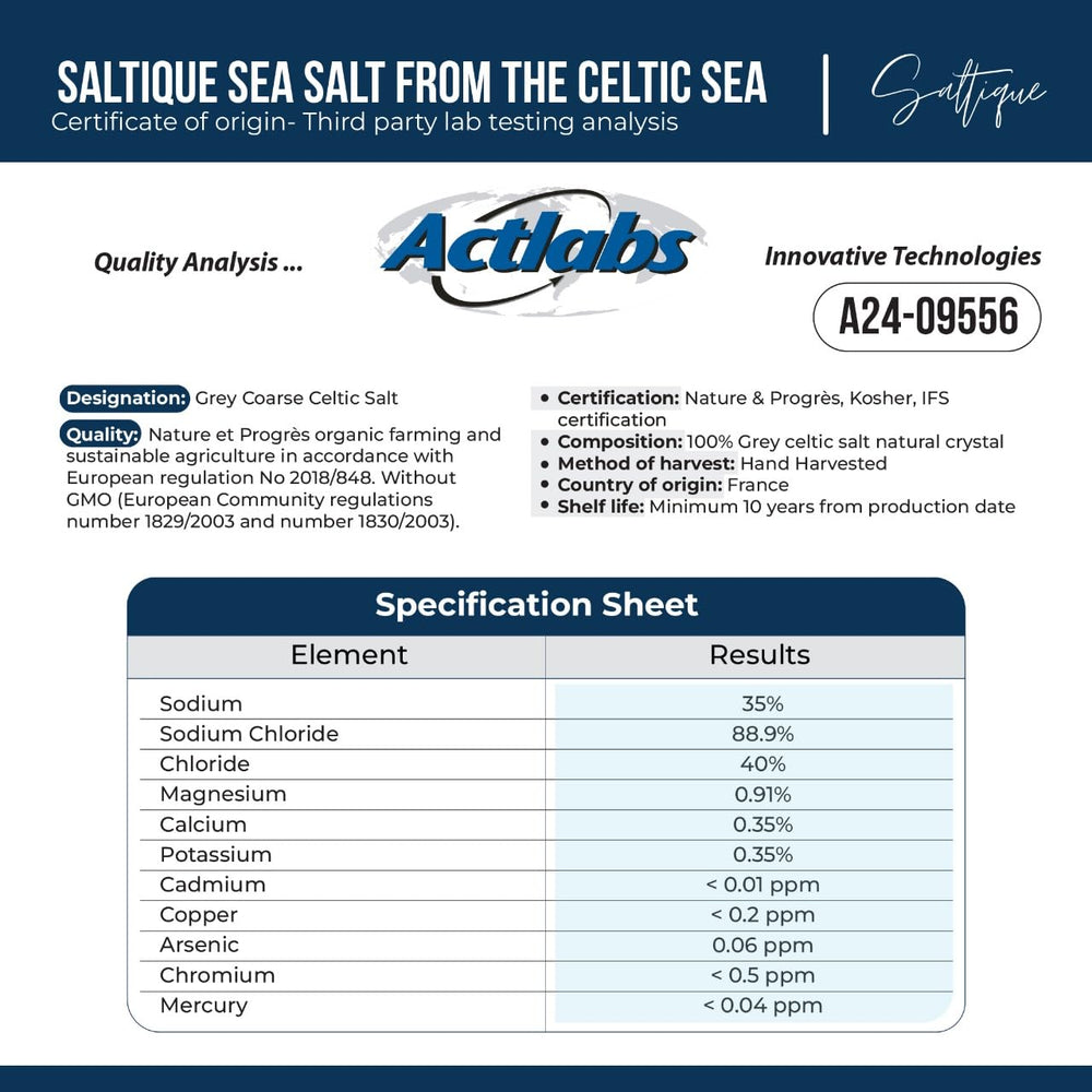 Saltique crystals sprinkled on grilled food enhancing flavor and finish