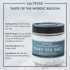 Saltverk close-up flake texture highlighting crunchy structure and bright flavor