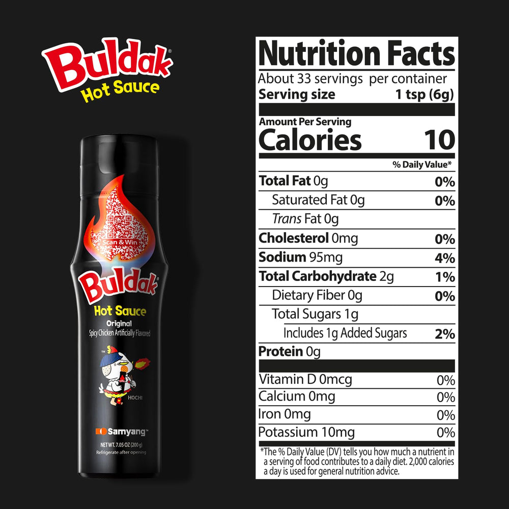 SAMYANG Buldak beside measuring spoon to show jar size