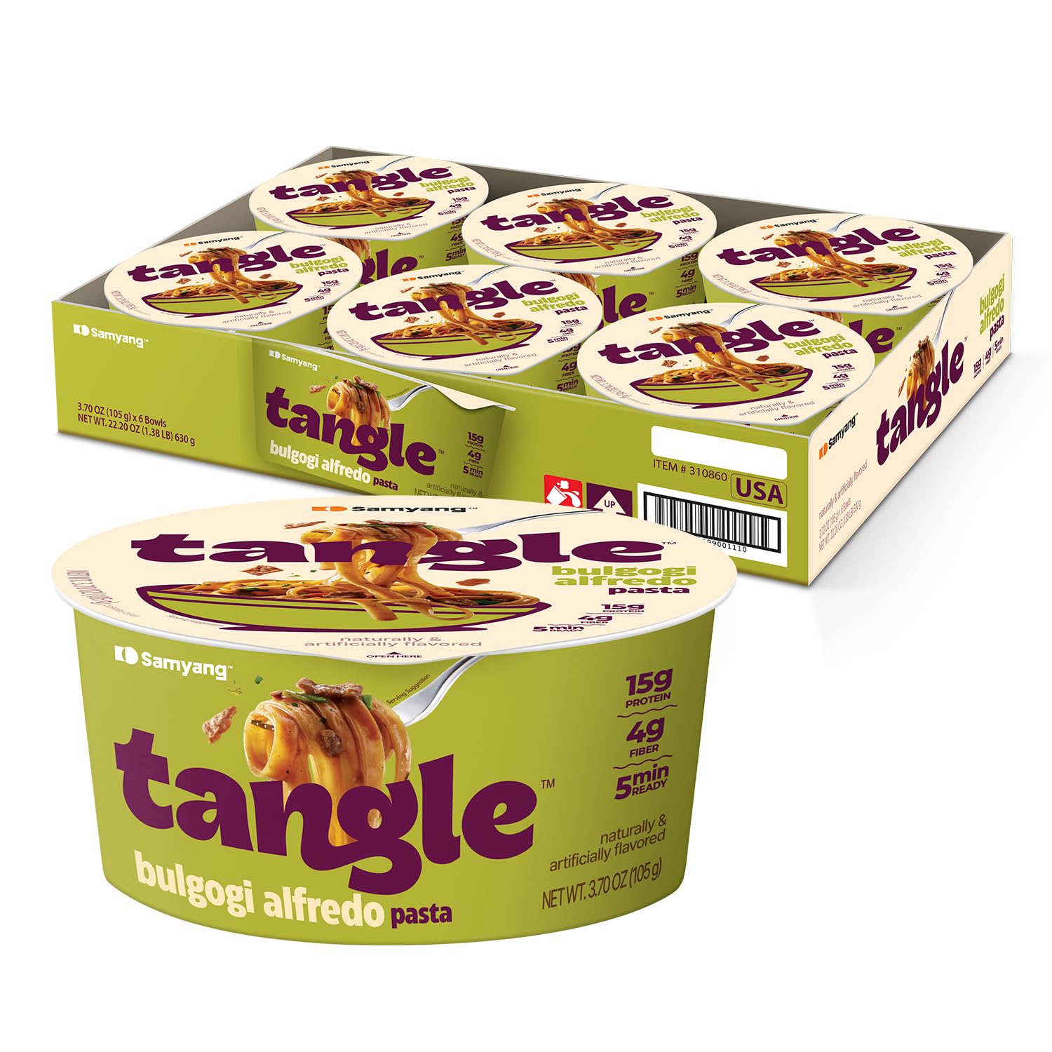 SAMYANG front packaging showing bowl and flavor, clear convenience benefit
