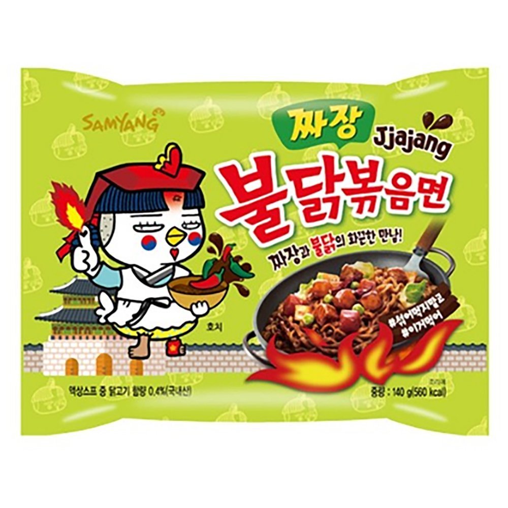 SAMYANG front packaging showing 3-pack and bold black bean sauce benefit