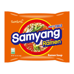 SAMYANG close-up of noodle block texture highlighting chewy potato-starch benefit