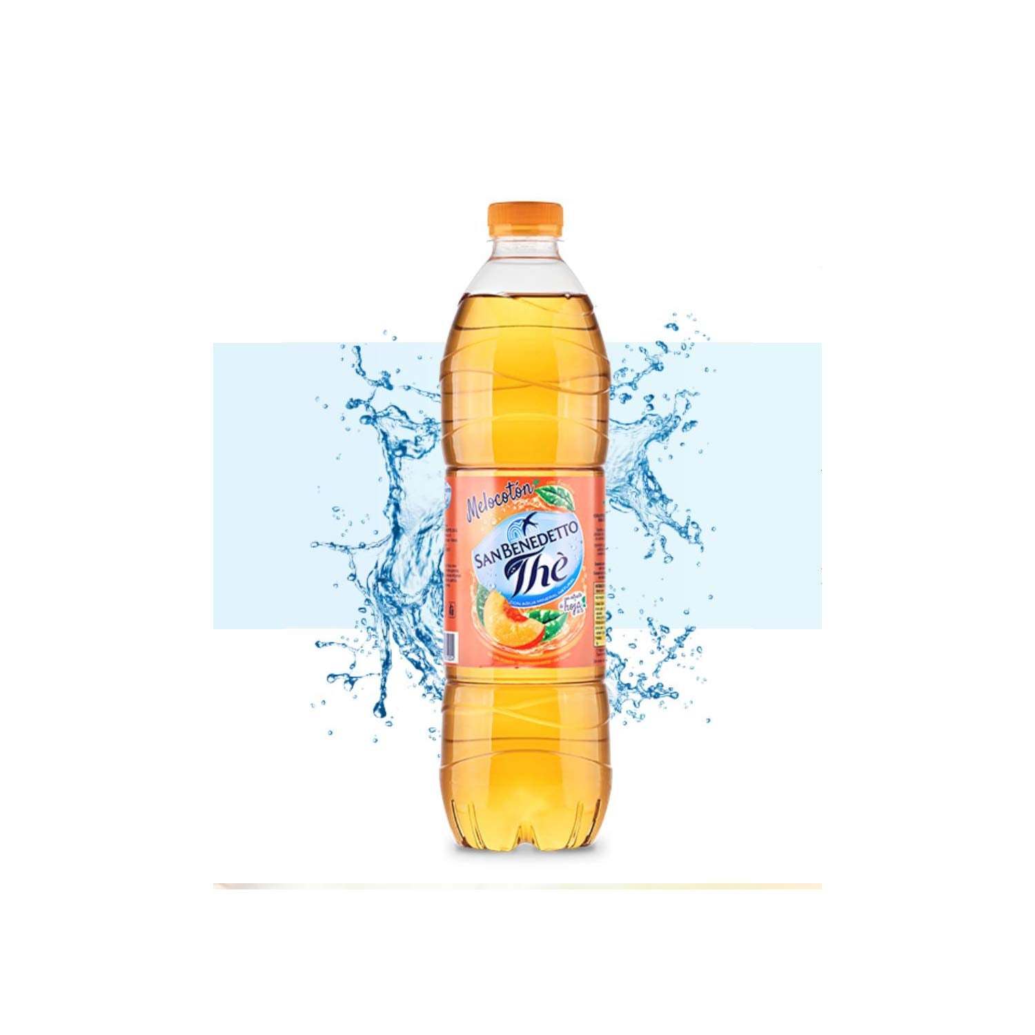 San Benedetto front packaging showing three 1.5L bottles and label benefit