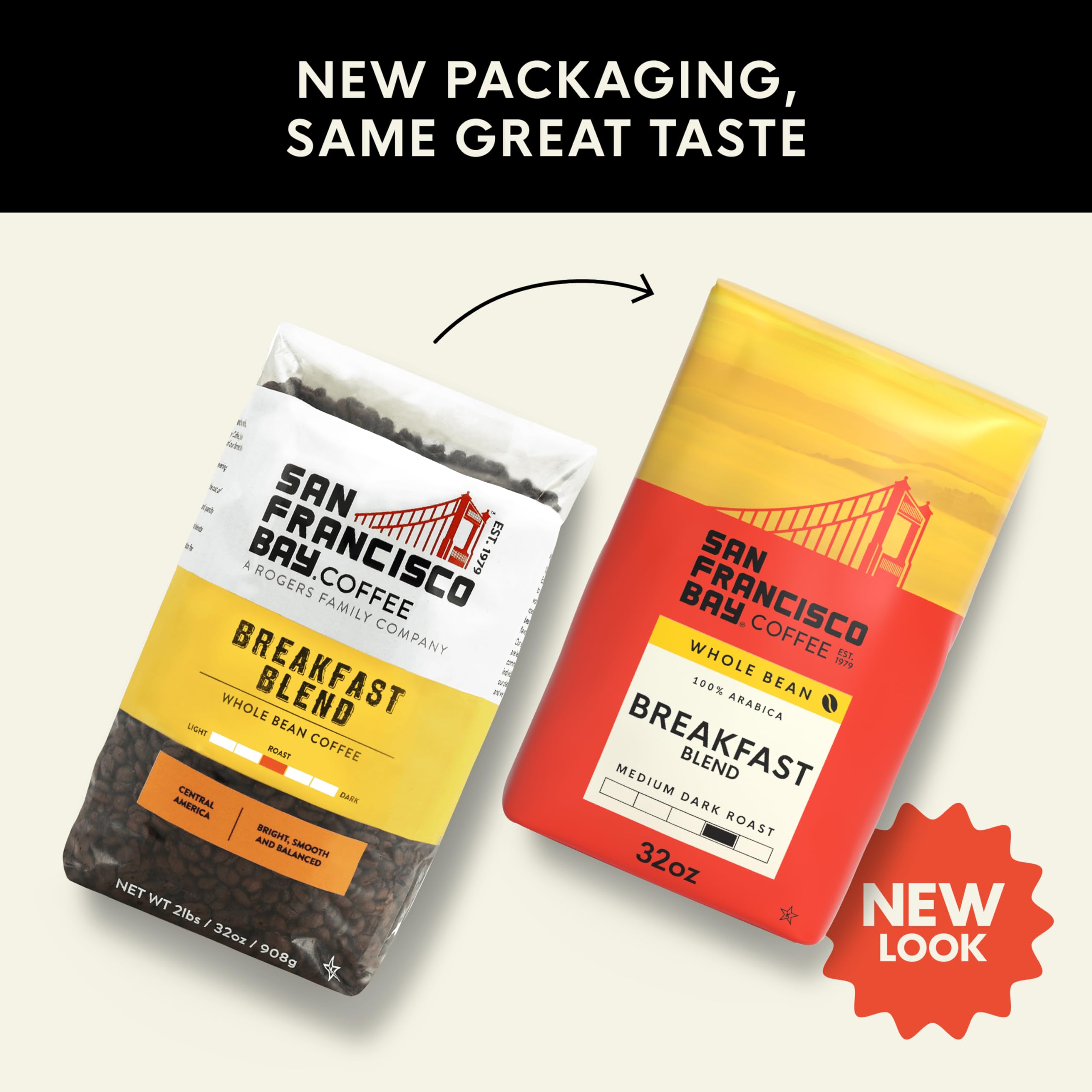 San Francisco Bay close-up of whole beans highlighting roast and aroma for flavor clarity