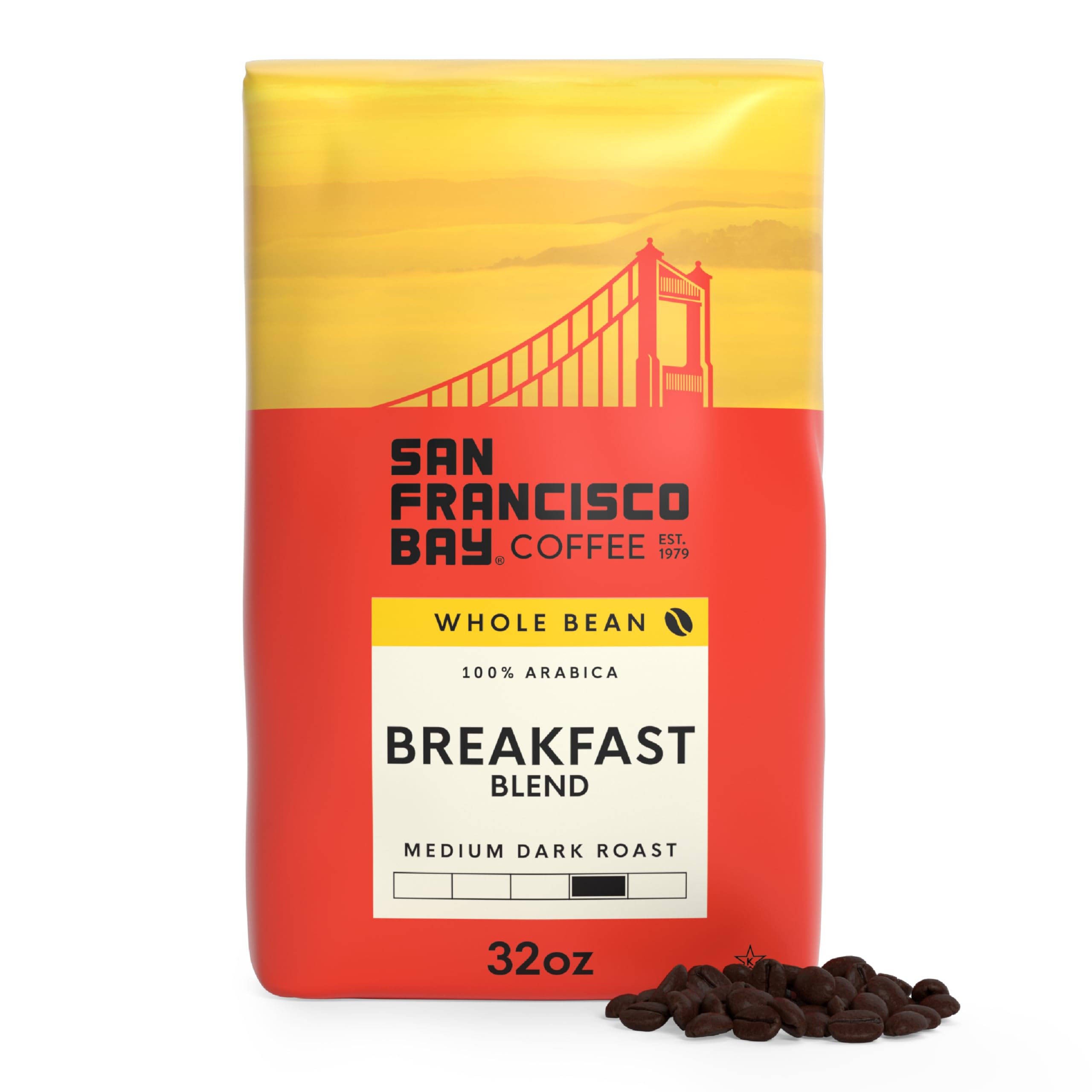 San Francisco Bay front packaging showing 2 lb bag and brand for long-lasting freshness