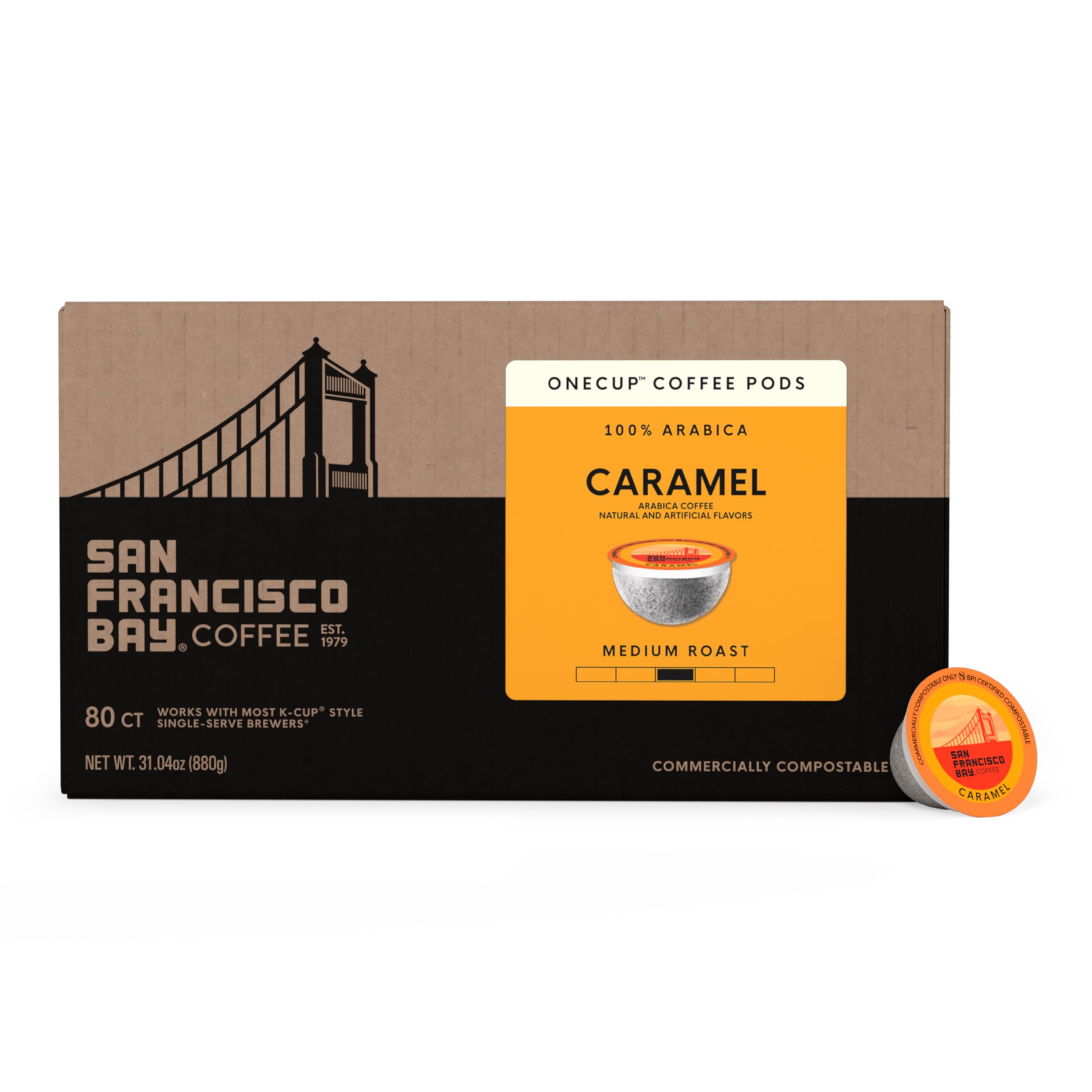 SAN FRANCISCO BAY pod side profile showing construction and consistent brewing benefit