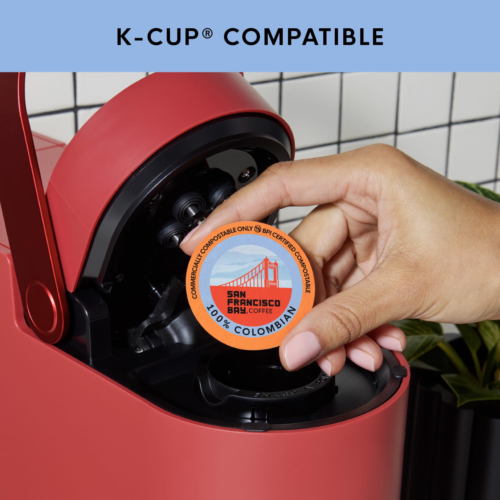 San Francisco Bay compostable bag material close-up highlighting eco-friendly design