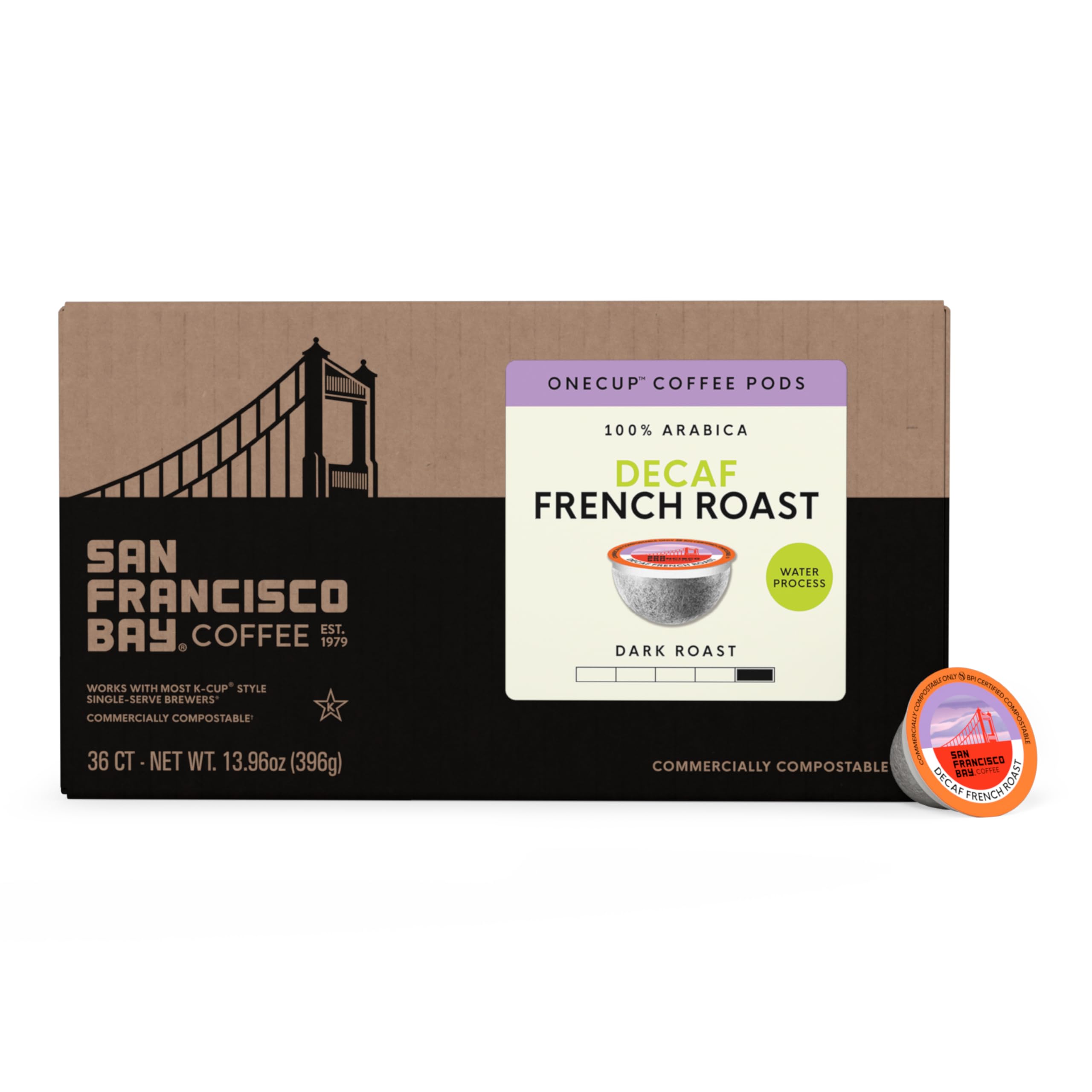 San Francisco Bay multiple pods spread on counter showing consistent portioning benefit