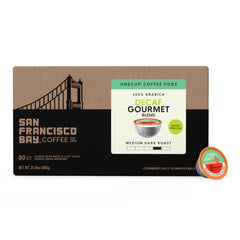 SAN FRANCISCO BAY ground coffee texture emphasizing Arabica flavor notes