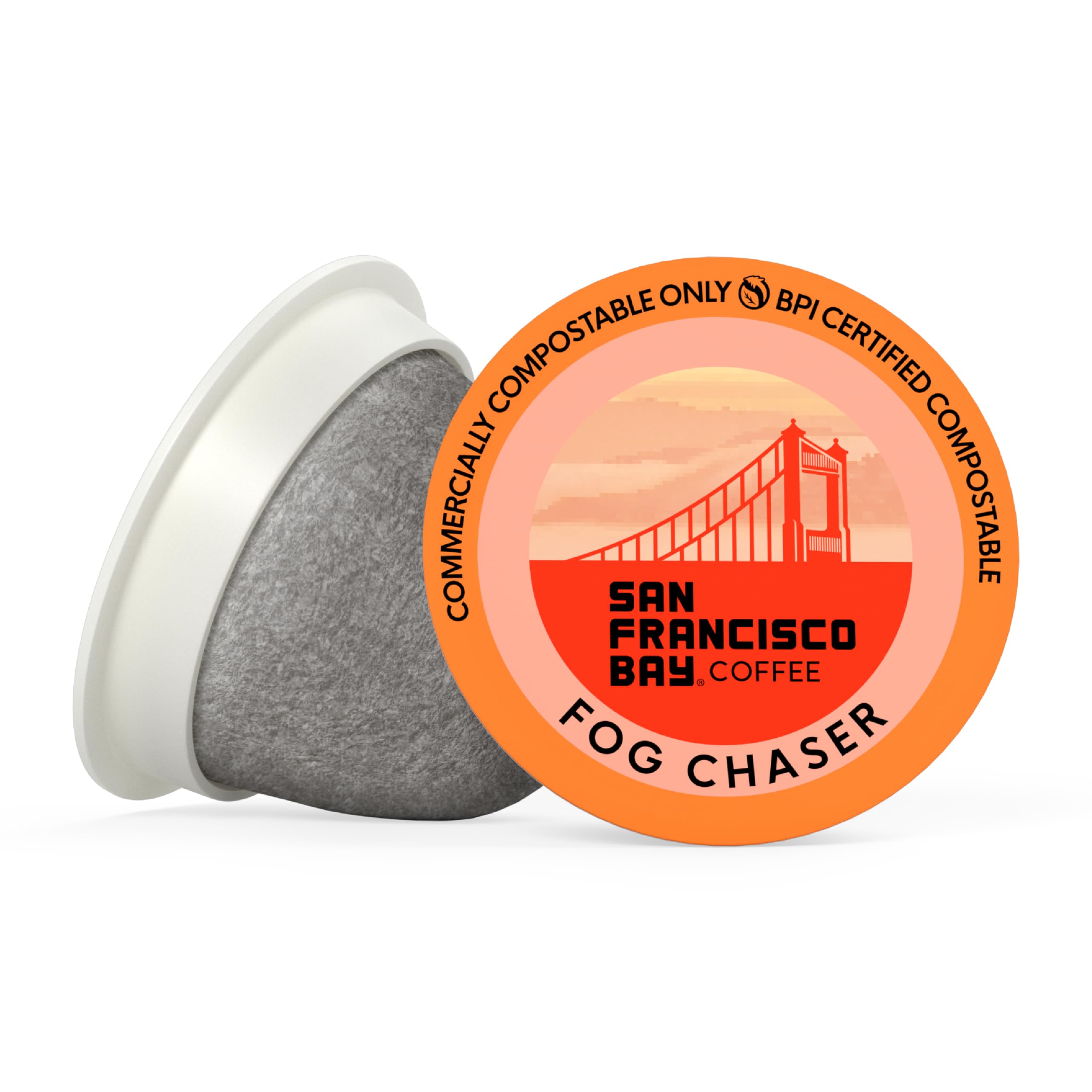 San Francisco Bay pod inserted in single-serve brewer for quick convenience