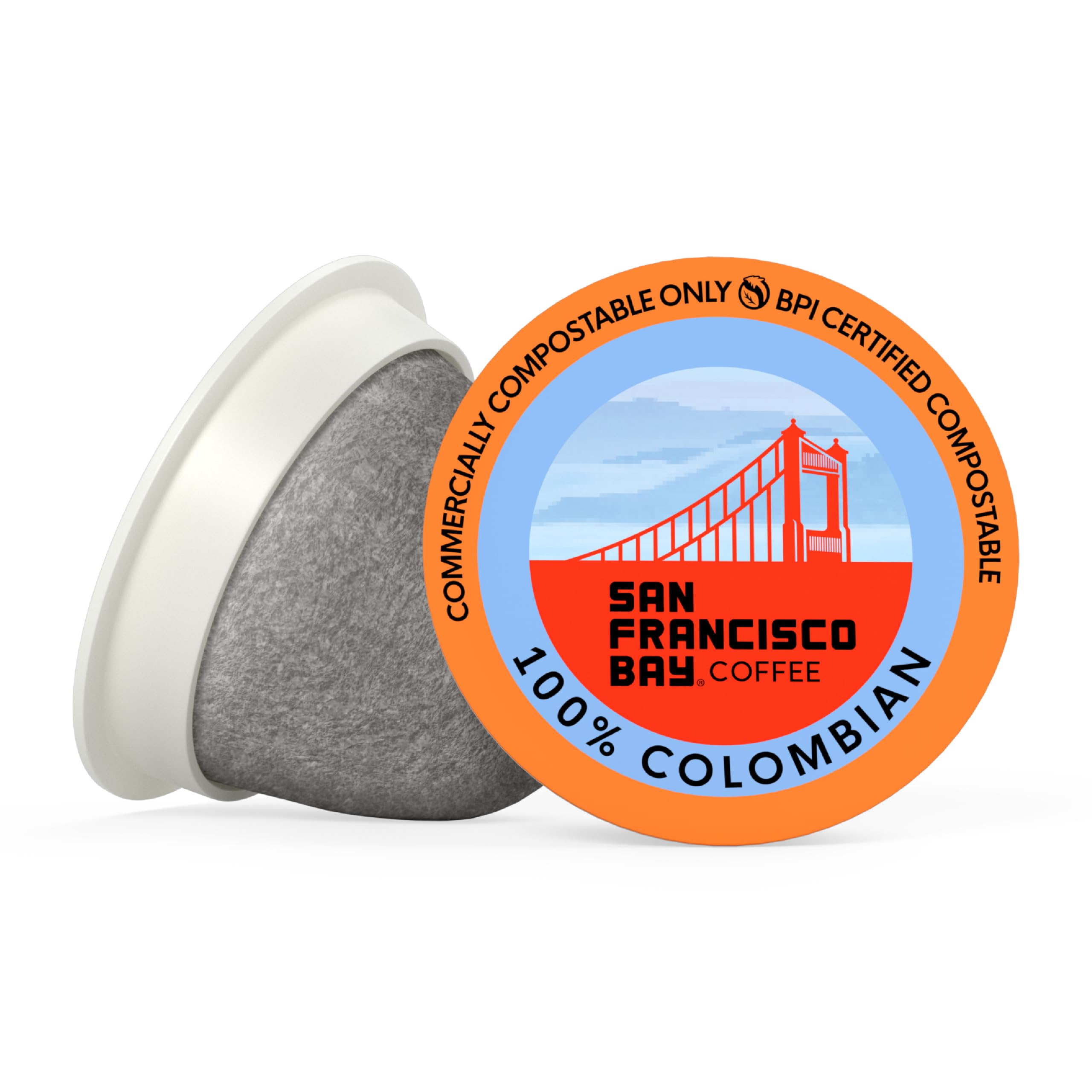 San Francisco Bay pod inserted in single-serve brewer for easy brewing