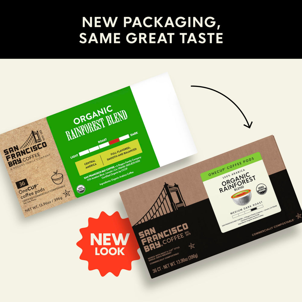 SAN FRANCISCO BAY single pod close-up highlights plant-based material benefit