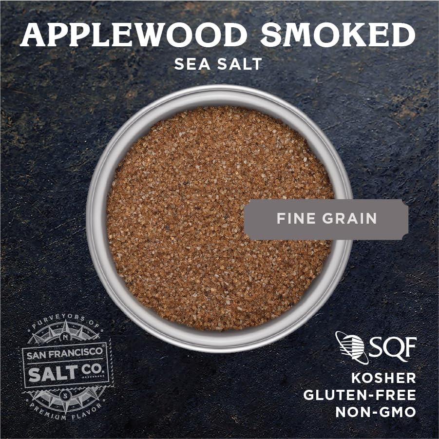 San Francisco Salt Company close-up of fine grain texture highlighting even seasoning