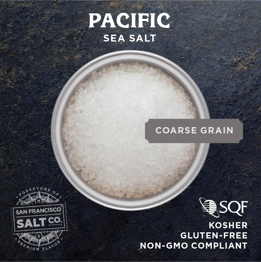 San Francisco Salt Company close-up of medium-coarse crystals highlighting texture