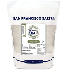 San Francisco Salt Company front bag shot showing product packaging and weight benefit