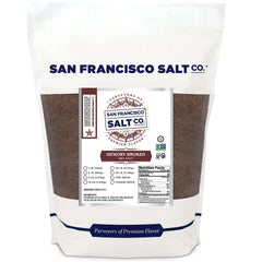 San Francisco Salt Company front packaging showing 2 lb bag and product benefit