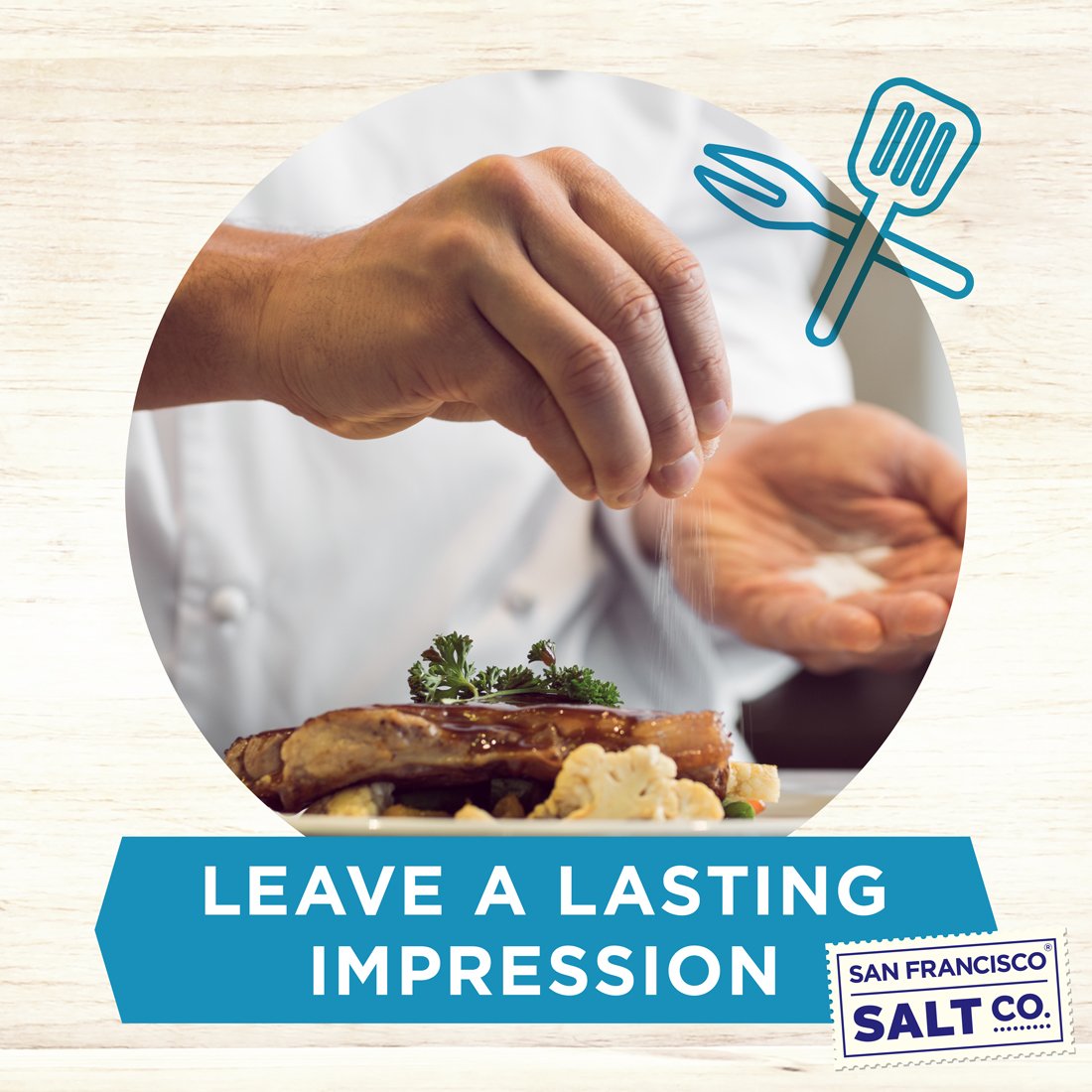 San Francisco Salt Company salt filling a grinder for easy tabletop seasoning