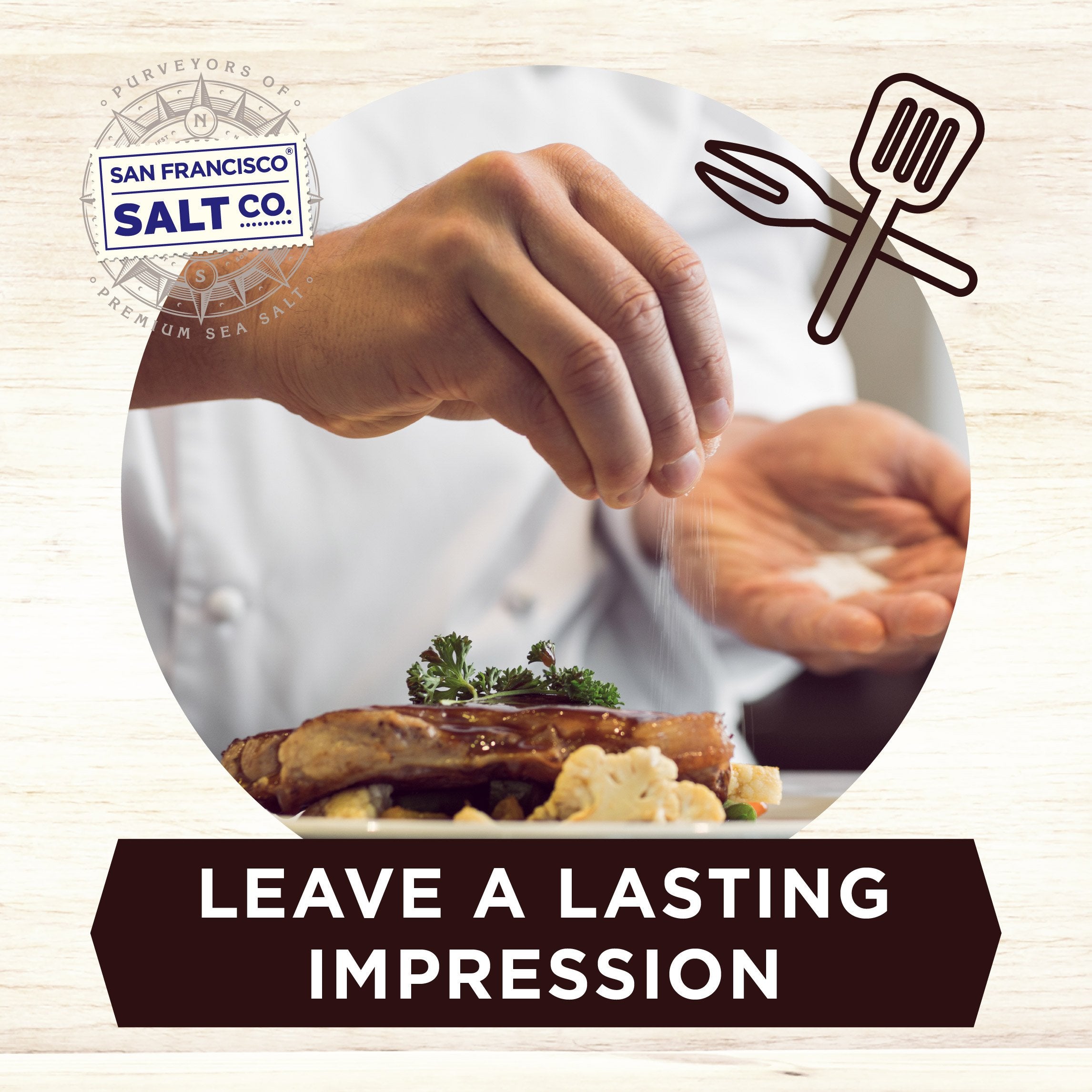 San Francisco Salt Company sprinkling truffle salt on pasta, boosts savory umami