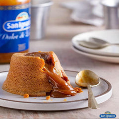 San Ignacio dulce de leche drizzled over ice cream showcasing decadent dessert topping