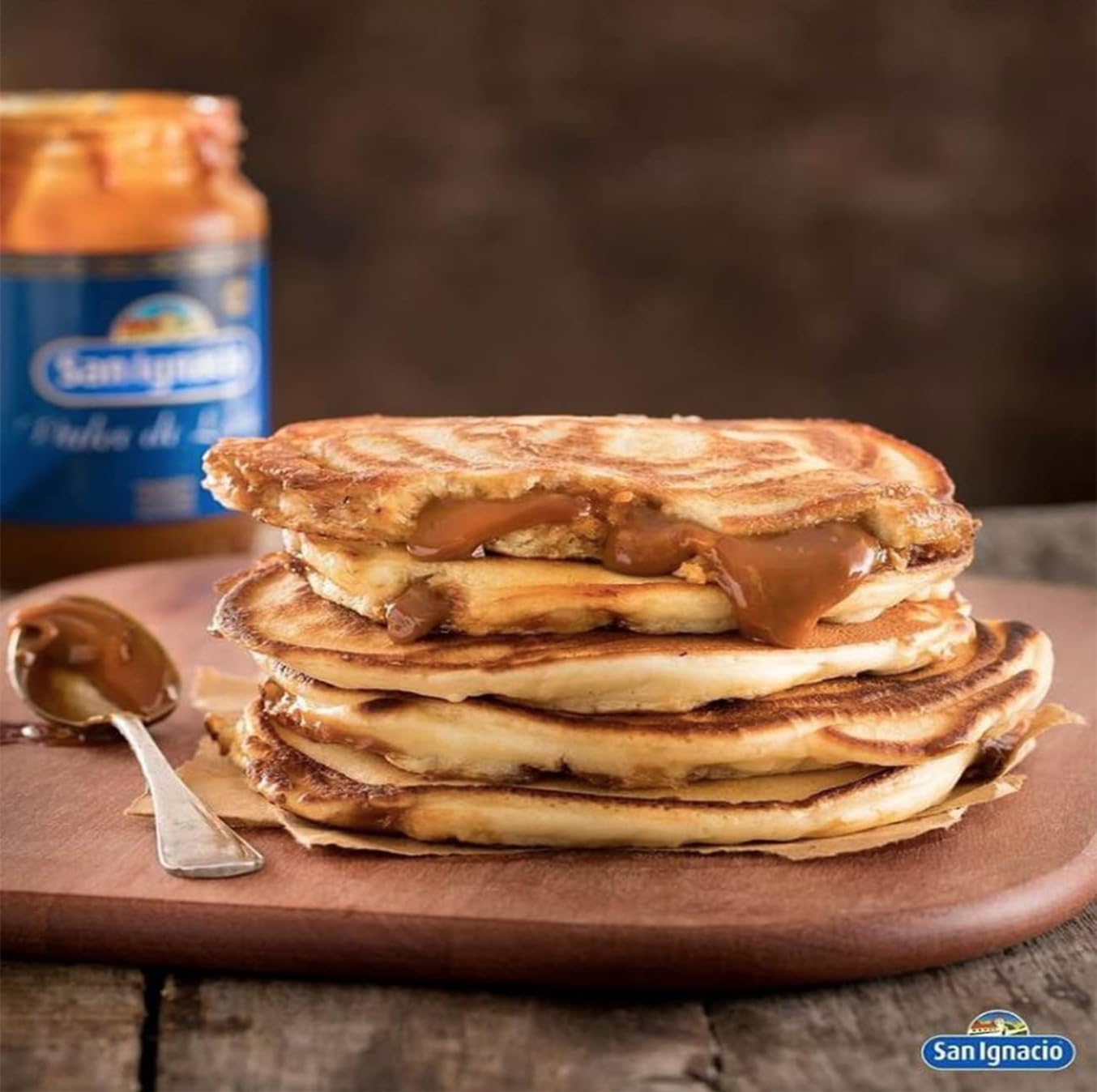 San Ignacio dulce de leche spread on toast illustrating rich flavor for breakfasts