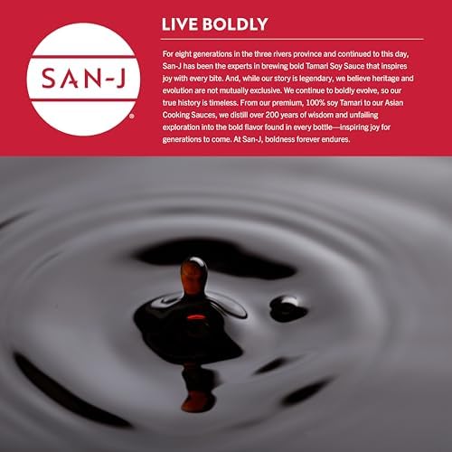 San-J bottle in kitchen lifestyle scene suggesting versatile everyday use