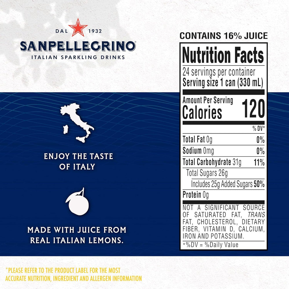 San Pellegrino blood orange can label detail conveying vibrant sweetness
