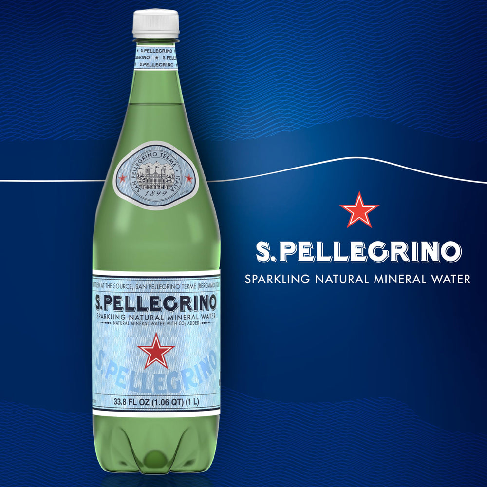 San Pellegrino bubble detail on glass illustrating delicate effervescence