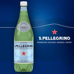 San Pellegrino bubble detail on glass illustrating delicate effervescence