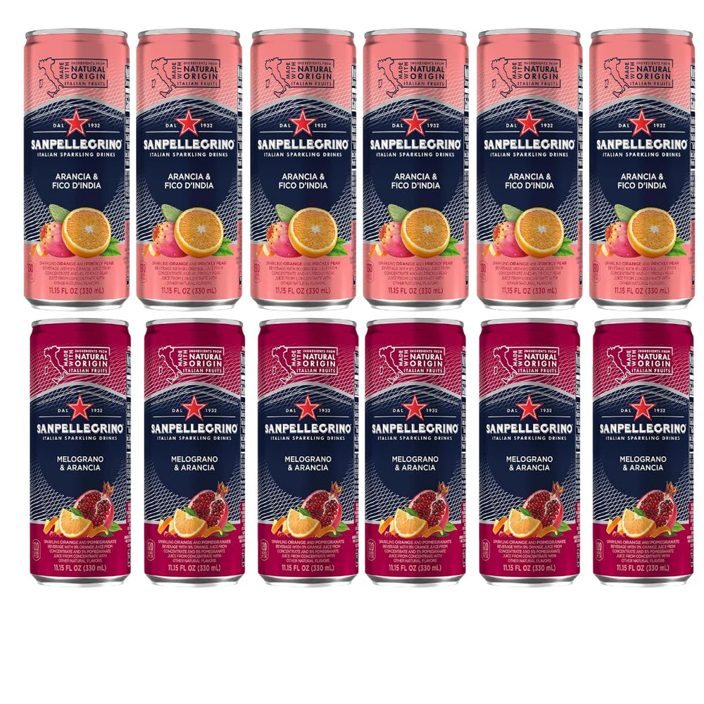 San Pellegrino front packaging showing variety pack and premium presentation benefits