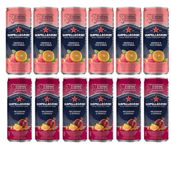 San Pellegrino front packaging showing variety pack and premium presentation benefits