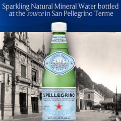 San Pellegrino at picnic setting conveying refreshment outdoors