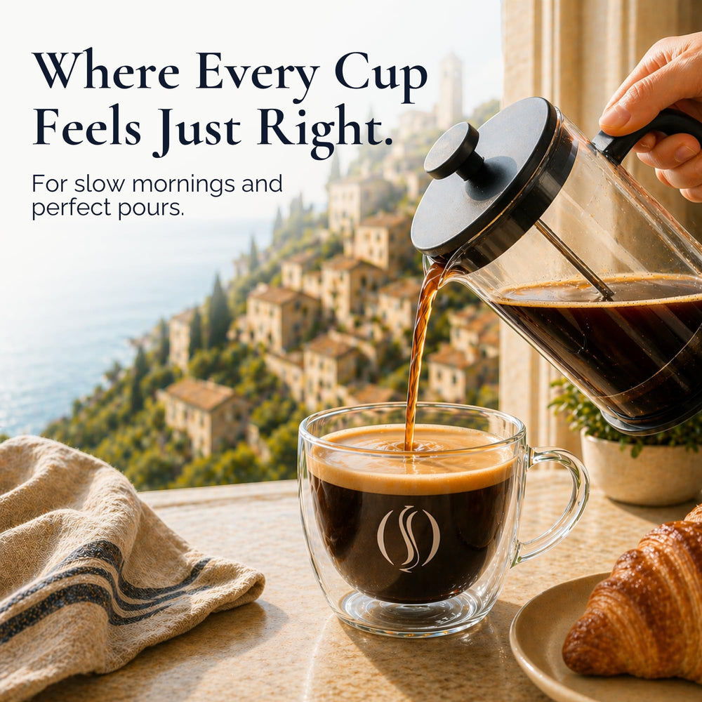 San Pietro di Puglia cup in kitchen setting showing everyday Italian-style enjoyment