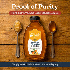 spoonful of SANDT'S honey drizzling over toast to enhance breakfast flavor