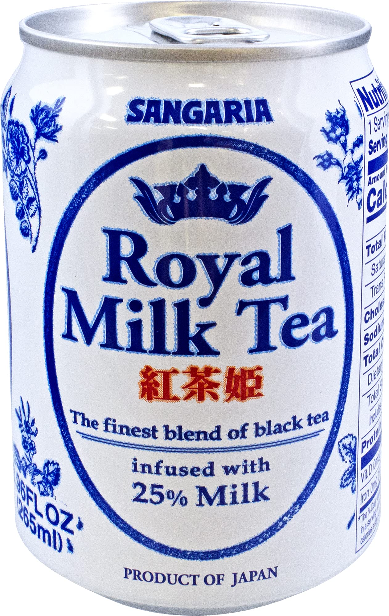 Sangaria can front view showing label and smooth milk tea appeal