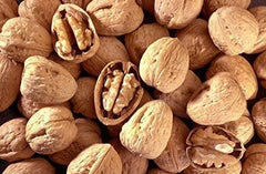 Sanmac Farms close-up of shelled walnut kernels in a bowl showing fresh texture and flavor