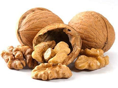 Sanmac Farms front packaging of 5 lb whole walnuts showing product label and storage benefit