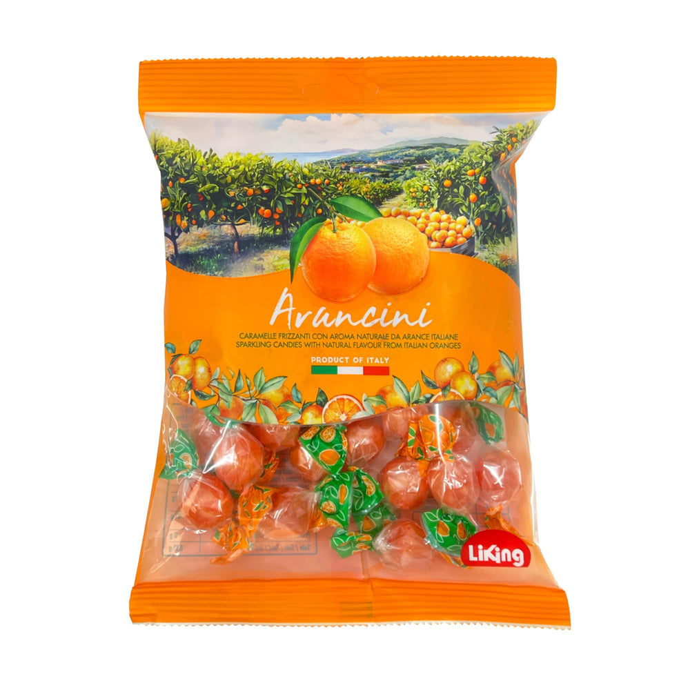 Sanniti candies in a bowl on a kitchen counter showing sharing scenario and fresh citrus enjoyment