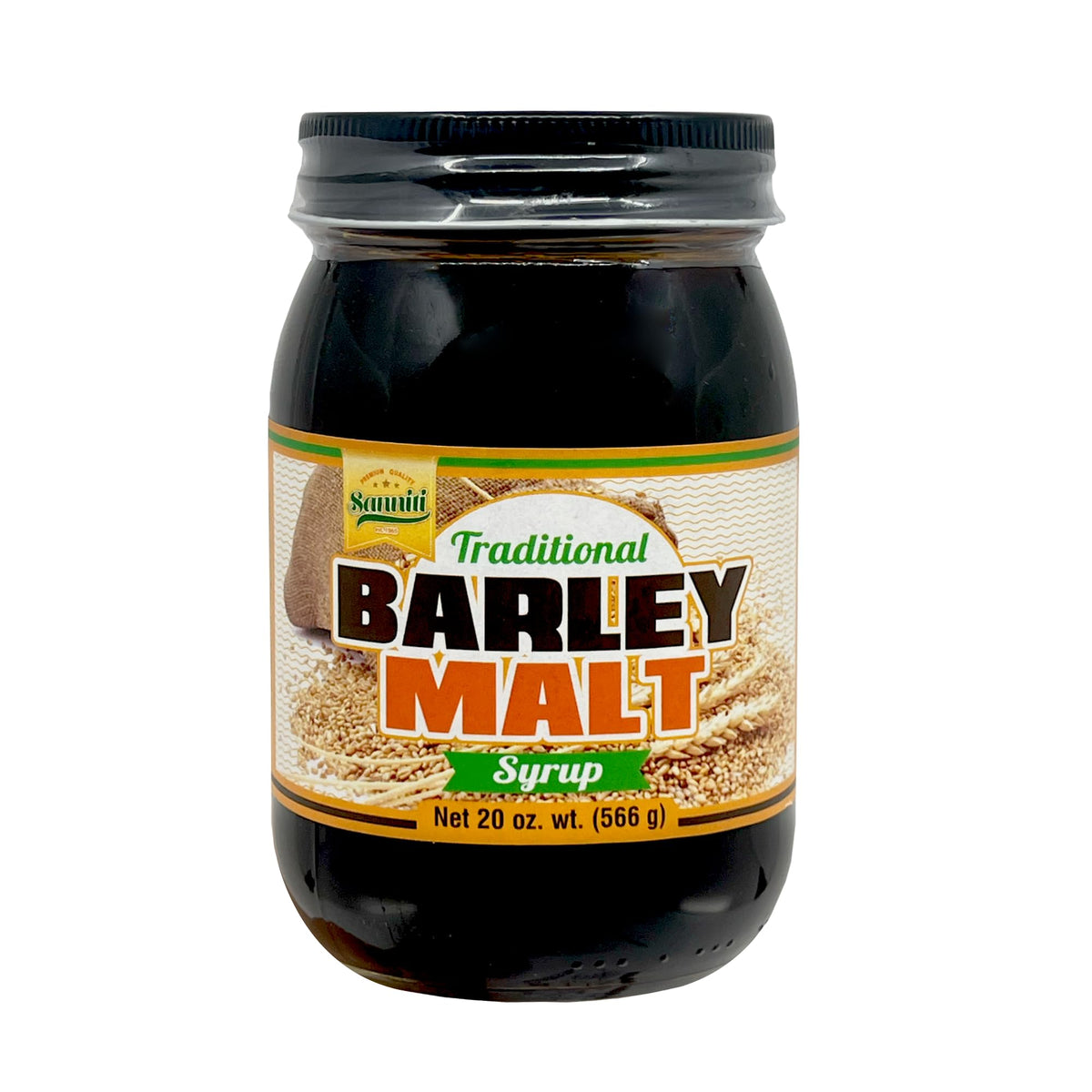 Sanniti front packaging showing 20 oz bottle and label benefit natural sweetener