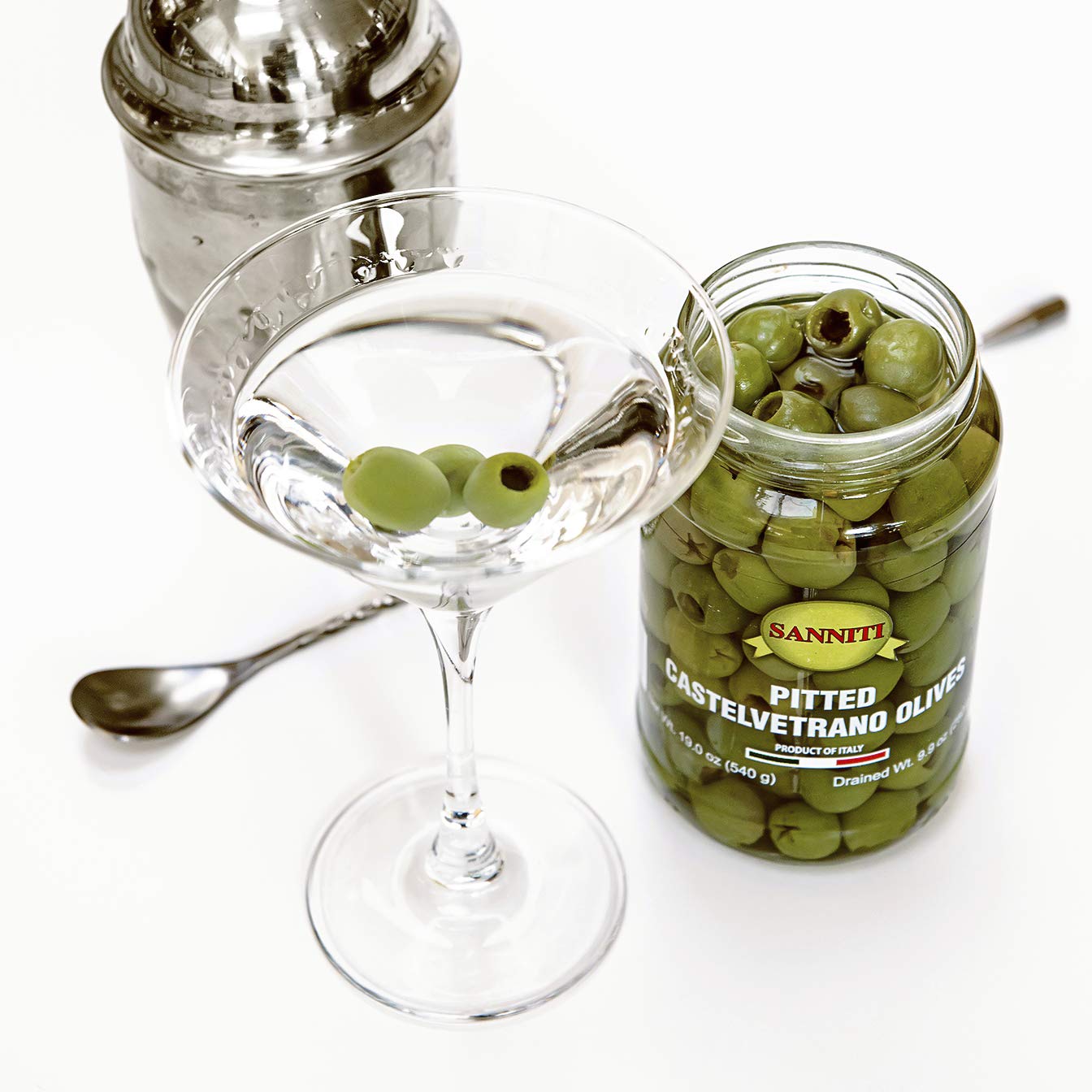 Sanniti olives on a charcuterie board adding mild flavor to pairings