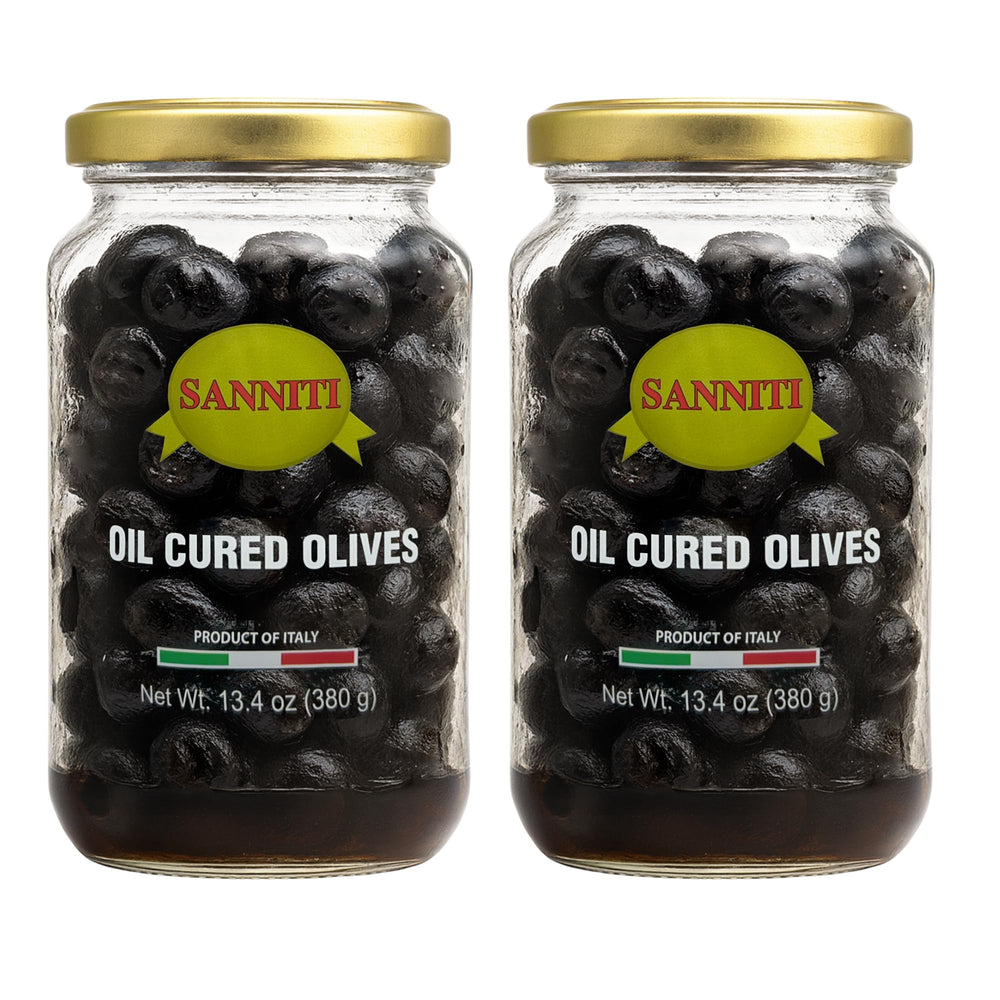 Sanniti front packaging showing twin 13.4oz jars and brand benefits