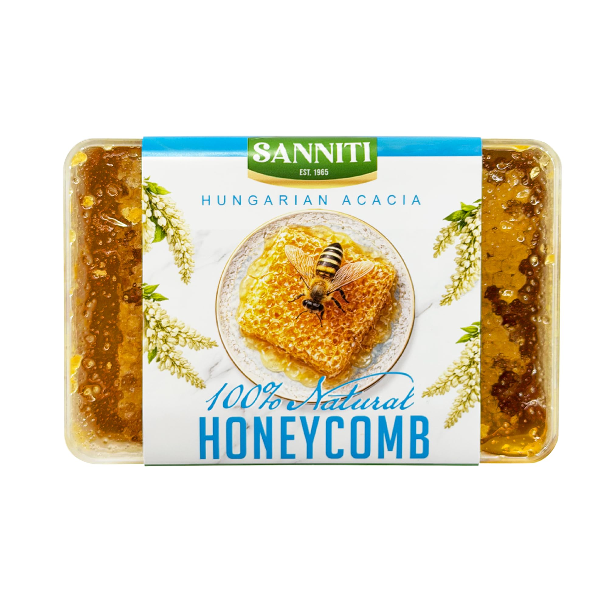 Sanniti Fulmer front packaging showing natural honeycomb and brand
