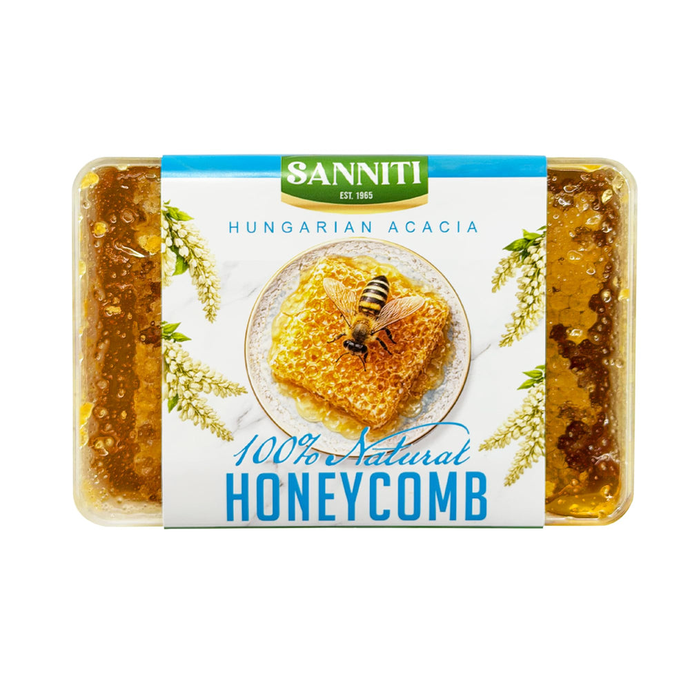 Sanniti Fulmer front packaging showing natural honeycomb and brand