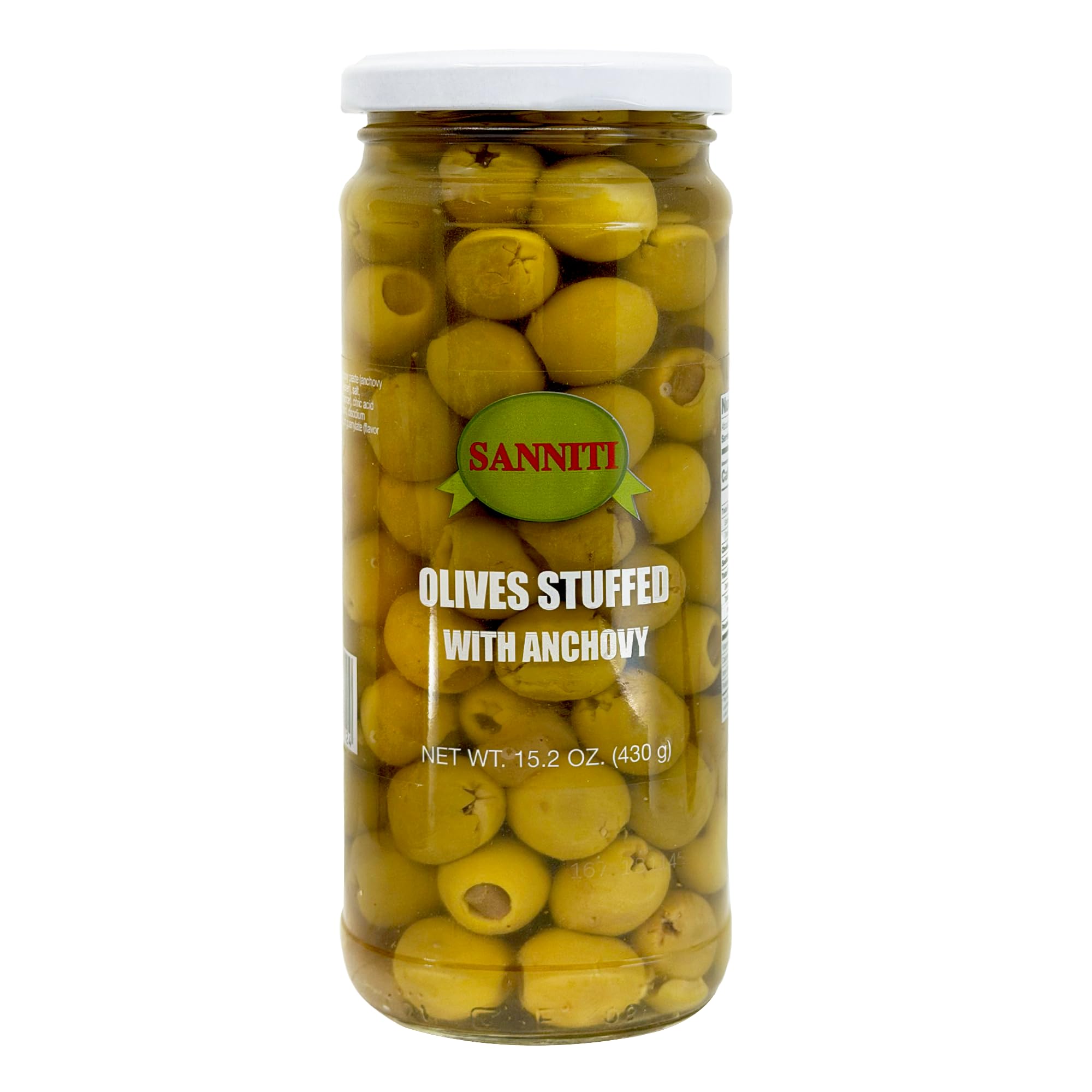 Sanniti open jar with brine visible highlighting freshness and ready-to-serve benefit