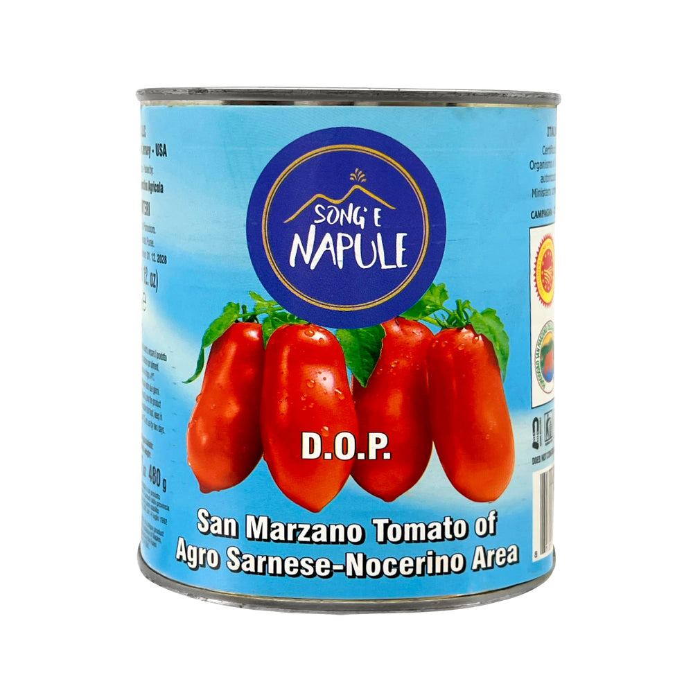 Sanniti label closeup highlighting DOP seal for verified Italian origin