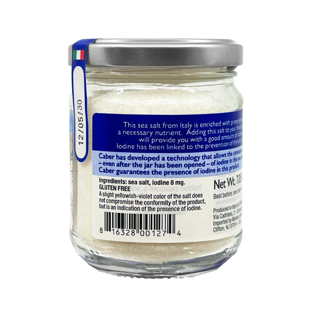 Sanniti label close-up focusing on protected iodine for stable nutrient benefit