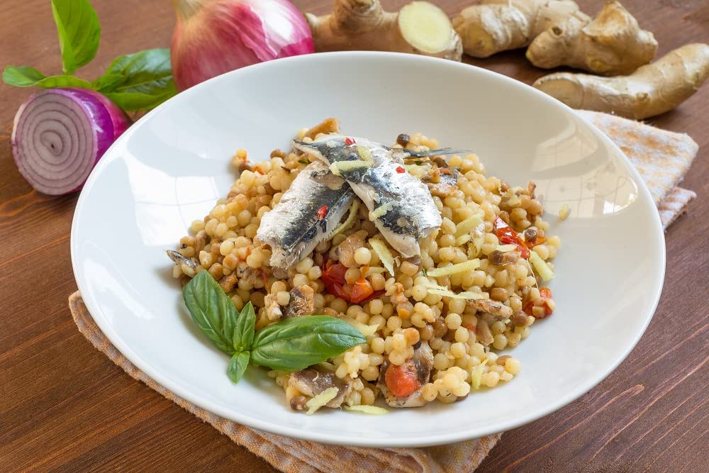 Sanniti product label showing organic Sardinia origin and quality