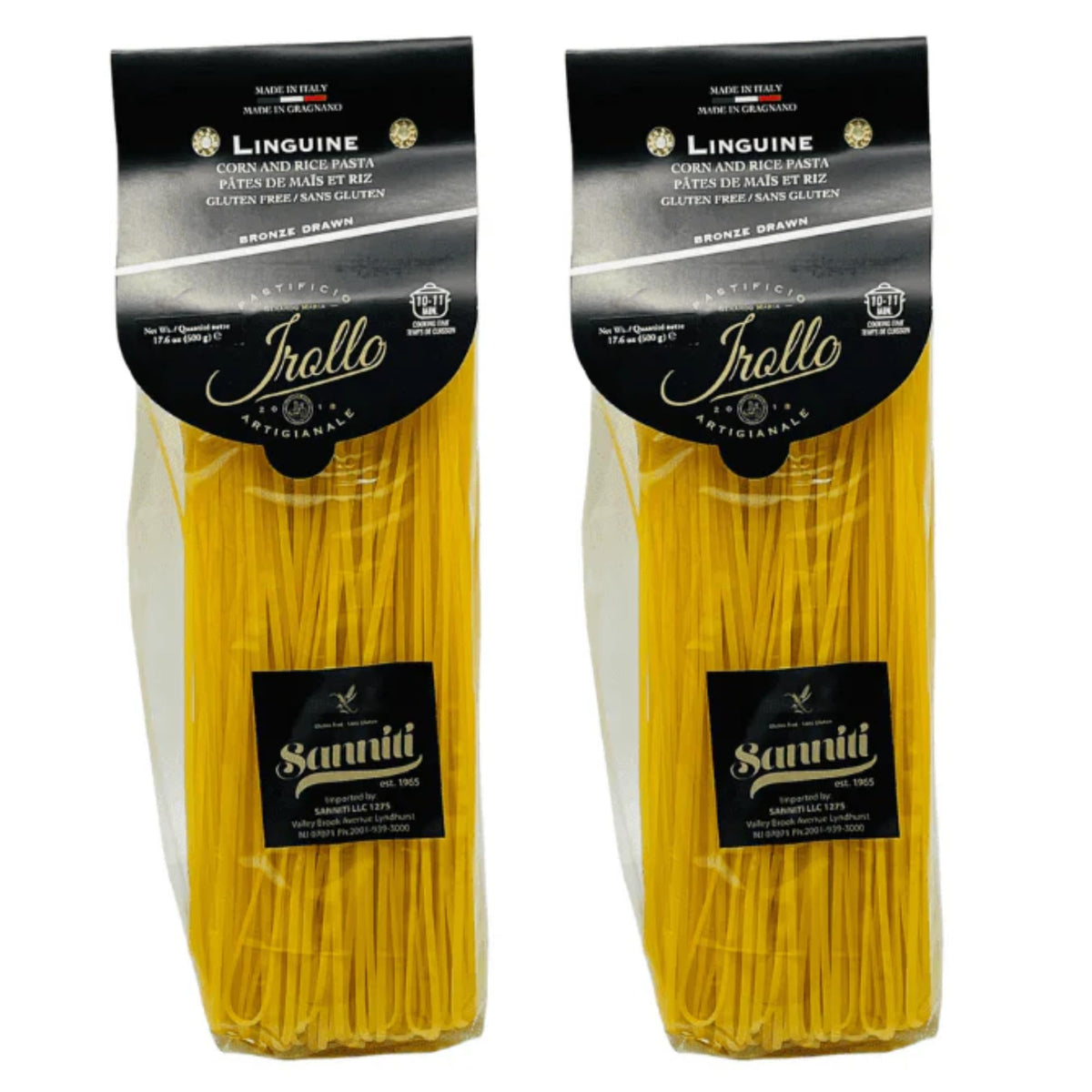 Sanniti linguine front packaging showing brand and pack benefits