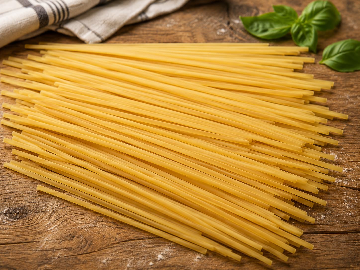 Sanniti linguine on kitchen table showing brand and ready-to-serve appeal