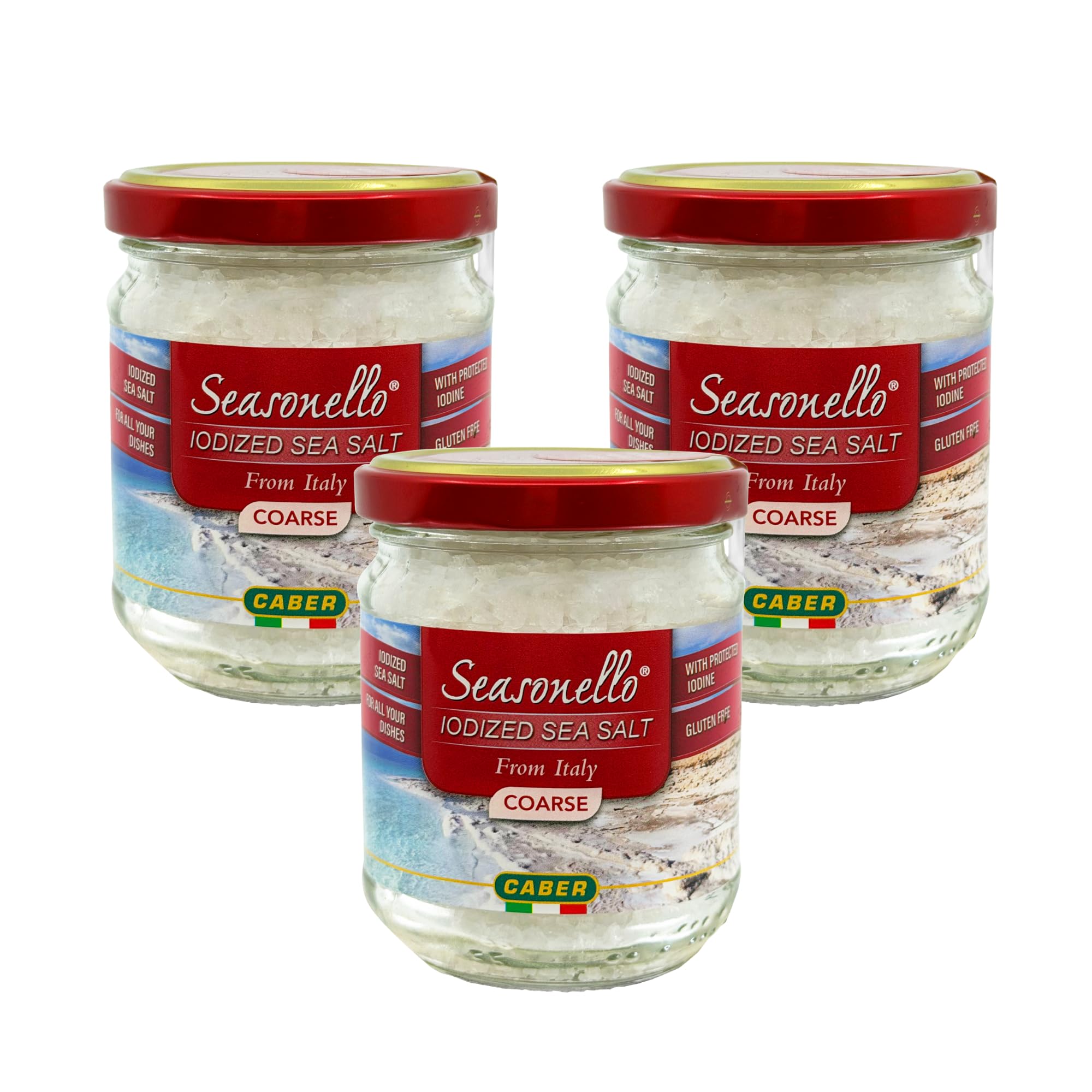 Sanniti Seasonello front packaging shows jar and branding, communicates premium origin